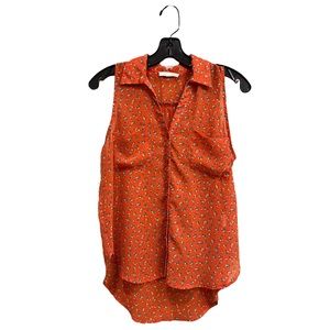 Lush Floral Print Collar Top Shirt